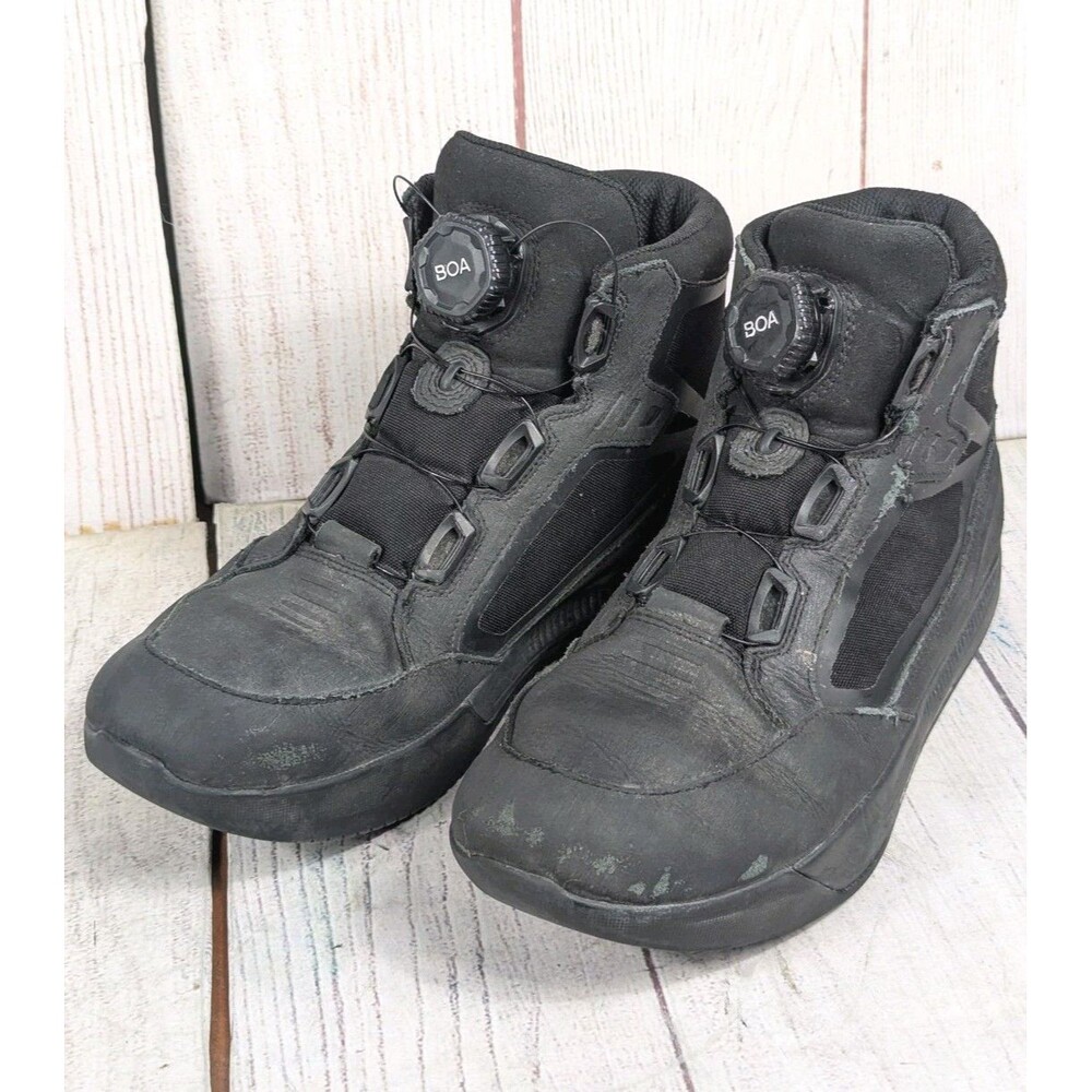 USED - Icon Patrol 3 WP CE Mens Size 10 - Waterproof Motorcycle Boots - Black